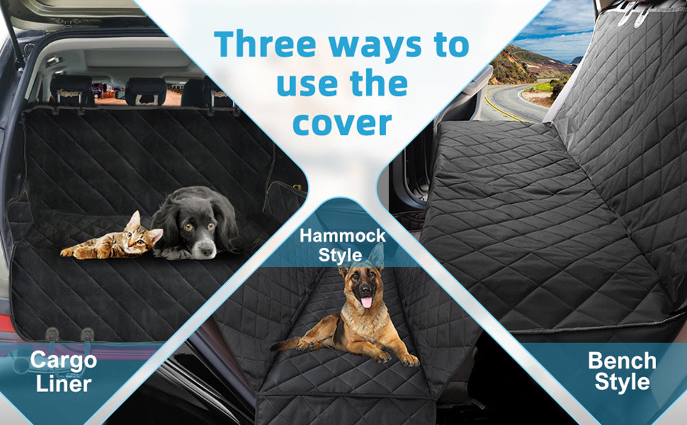 Dog Car Seat Cover Waterproof Pet Travel Dog Carrier Hammock Car Rear Back Seat Protector Mat Safety Carrier For Dogs Safety Pad