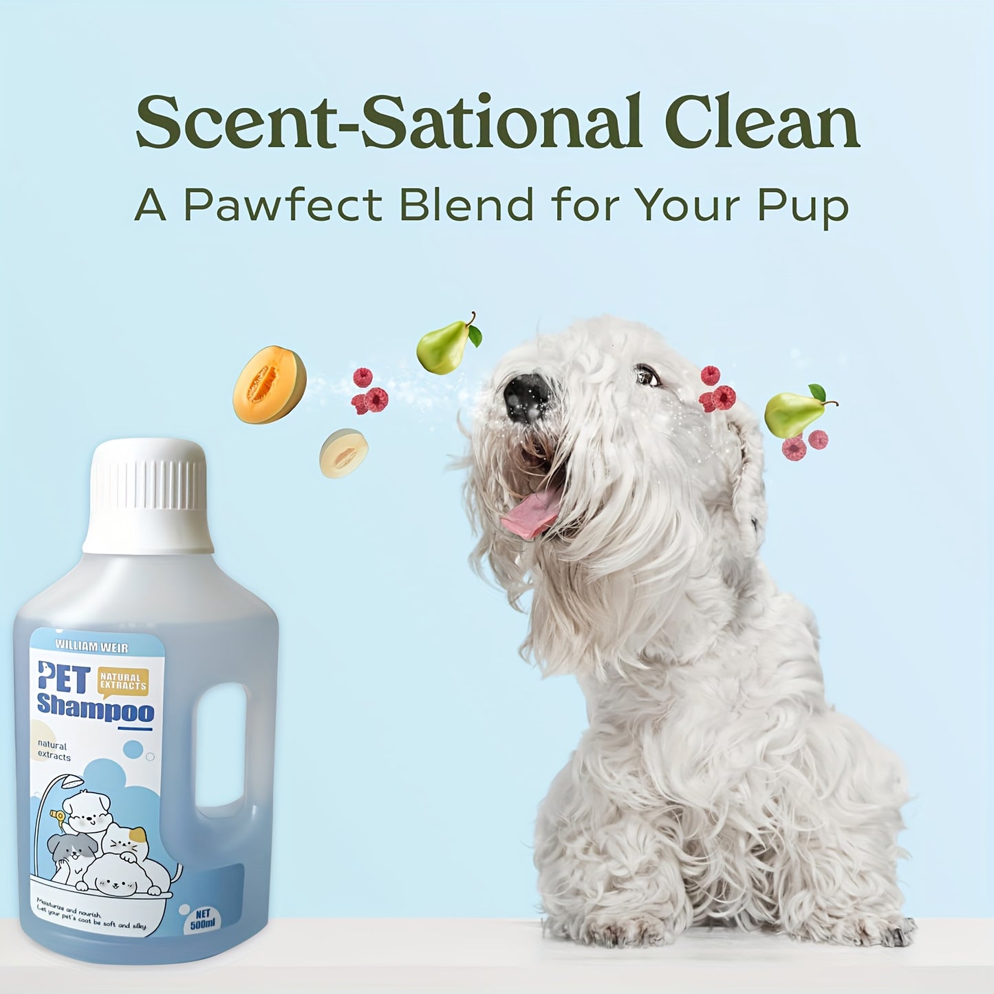 Pet Bath Gel,Pet Shampoo,Cat and Dog Bath Gel,Gentle Soothing Formula,Suitable for Cats and Dogs,Cares for Pet Hair Health,500ml