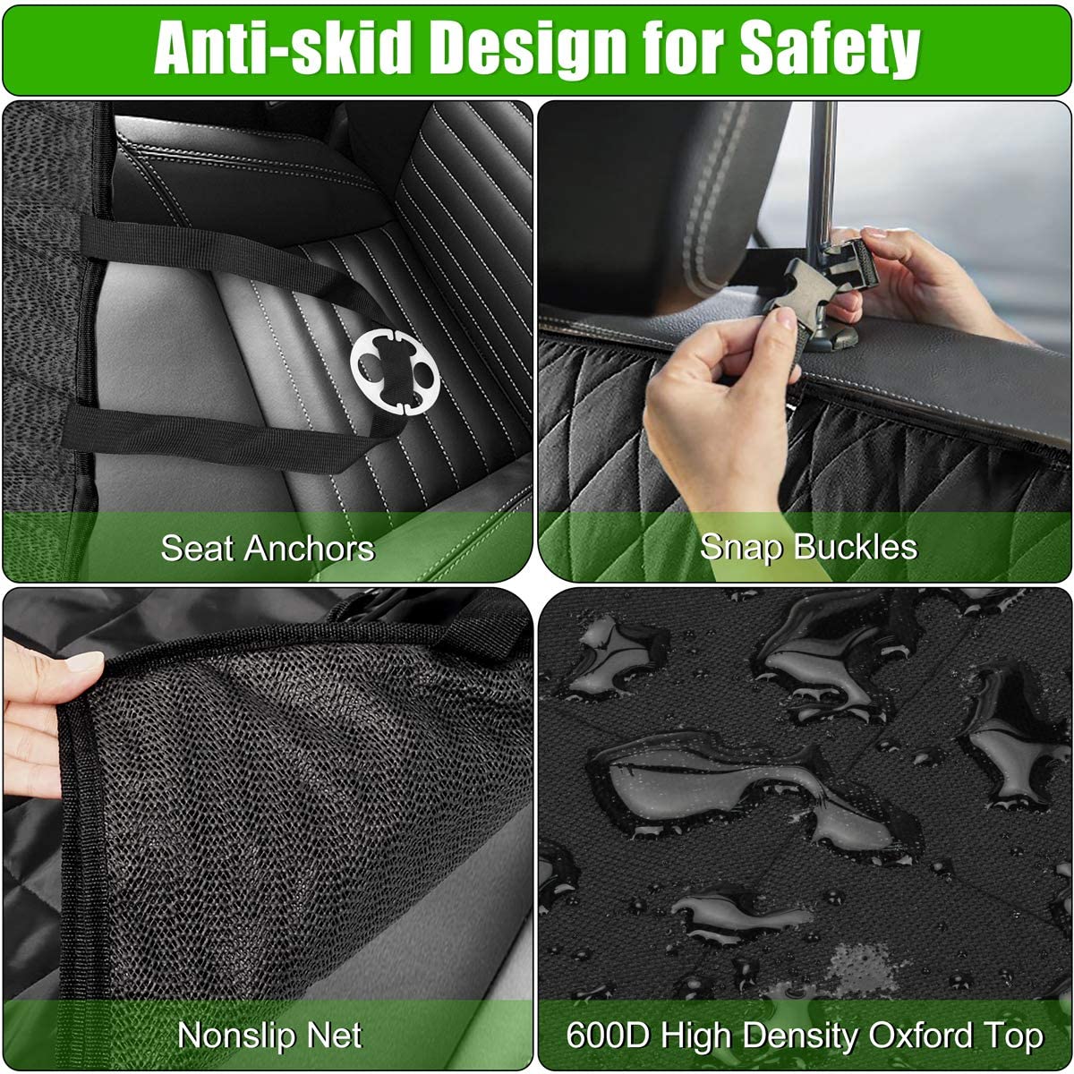 Dog Car Seat Cover Waterproof Pet Travel Dog Carrier Hammock Car Rear Back Seat Protector Mat Safety Carrier For Dogs Safety Pad