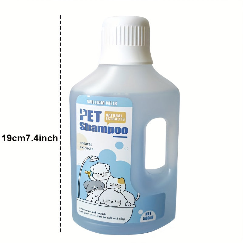 Pet Bath Gel,Pet Shampoo,Cat and Dog Bath Gel,Gentle Soothing Formula,Suitable for Cats and Dogs,Cares for Pet Hair Health,500ml