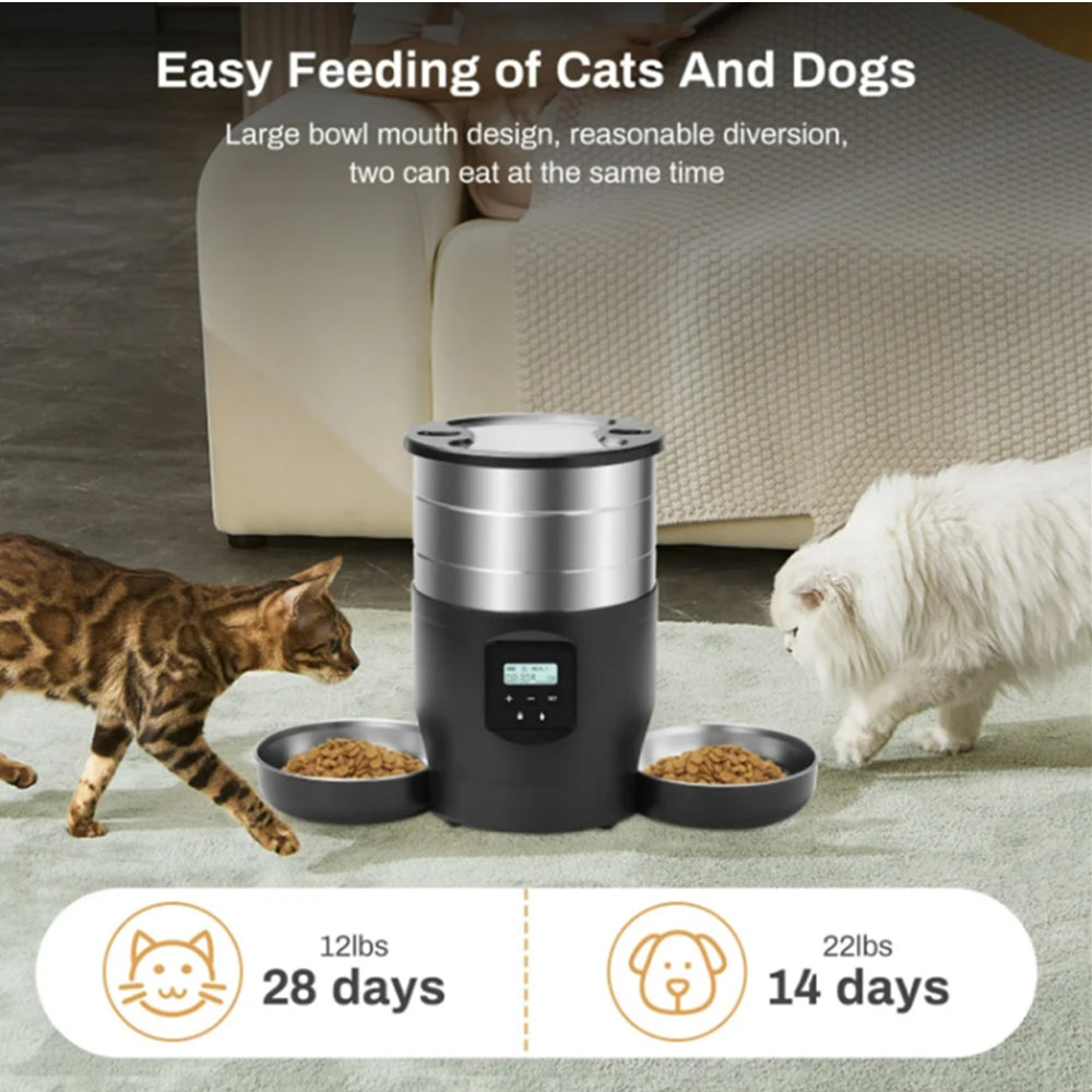 4.5L Smart Pet Feeder Automatic Cat Food Dispenser Cat Dog Bowl Automatic Cat Feeder Dog Food Machine With Timed Quantitative