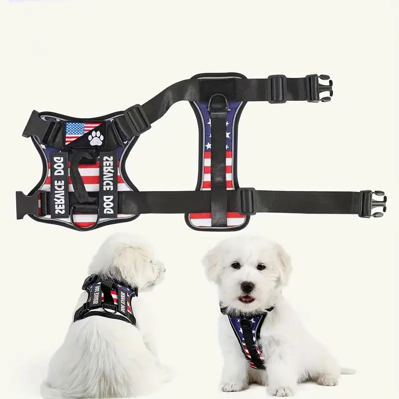 Dog Harness And Leash Set, Escape Proof No Pull Dog Vest Harness With Reflective Dog Walking Traction Rope